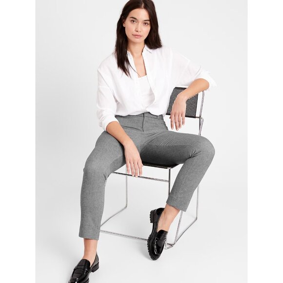 Banana Republic Pants Sloan Gray Curvy Skinny Ankle Crop - Picture 2 of 11